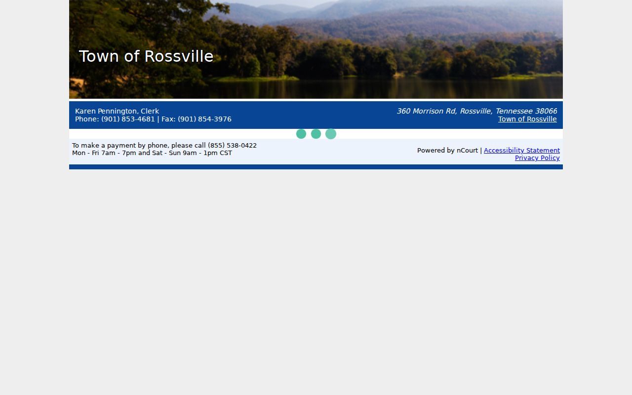 Fayette County traffic tickets Rossville payment page